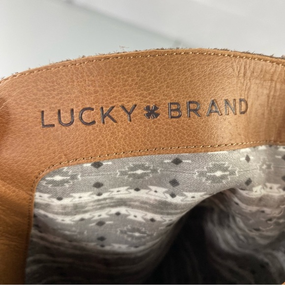 Lucky Brand - Women's Taupe Hanover Suede Riding Under Knee Boots - Size: 7.5M - Picture 5 of 11